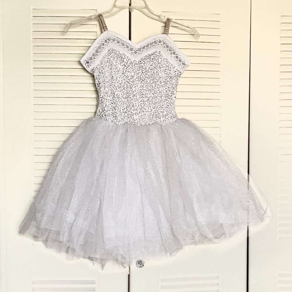 ‘Curtain Call’ White Sparkly Child’s Gown/Theatrical Dress* - Picture 7 of 7